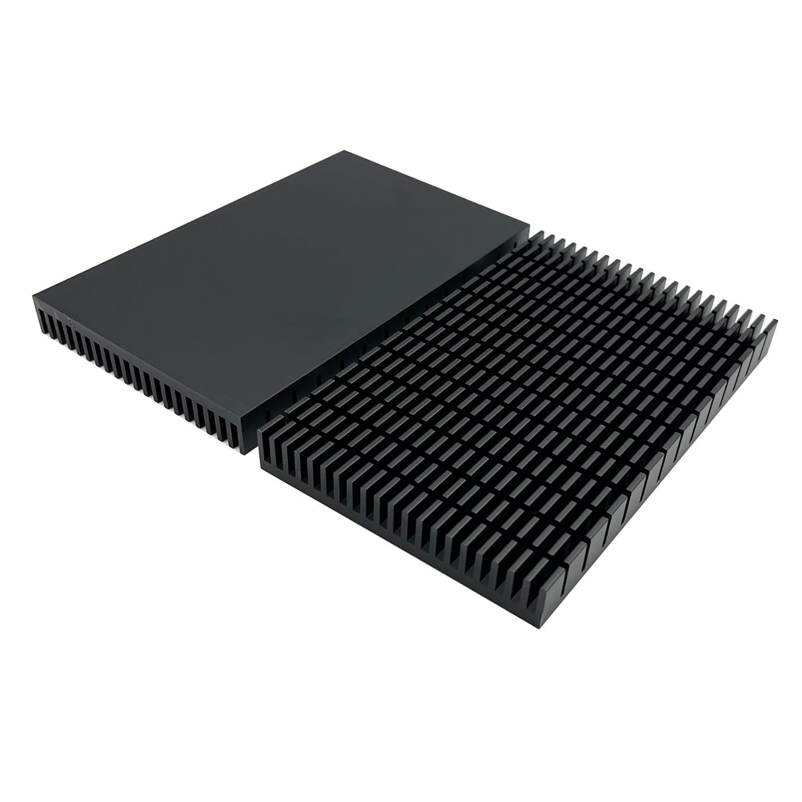 【新着商品】クーラー HDDクーラーPCBボードLEDマザーボード用 大型 適用 (150 アルミニウム x 93 放熱板 x 冷却板 15 mm ヒートシンク 黒) 2 Awxlumv 個