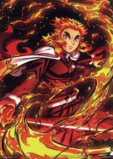 中古】クリアファイル 煉獄杏寿郎 A4クリアファイル 「鬼滅の刃