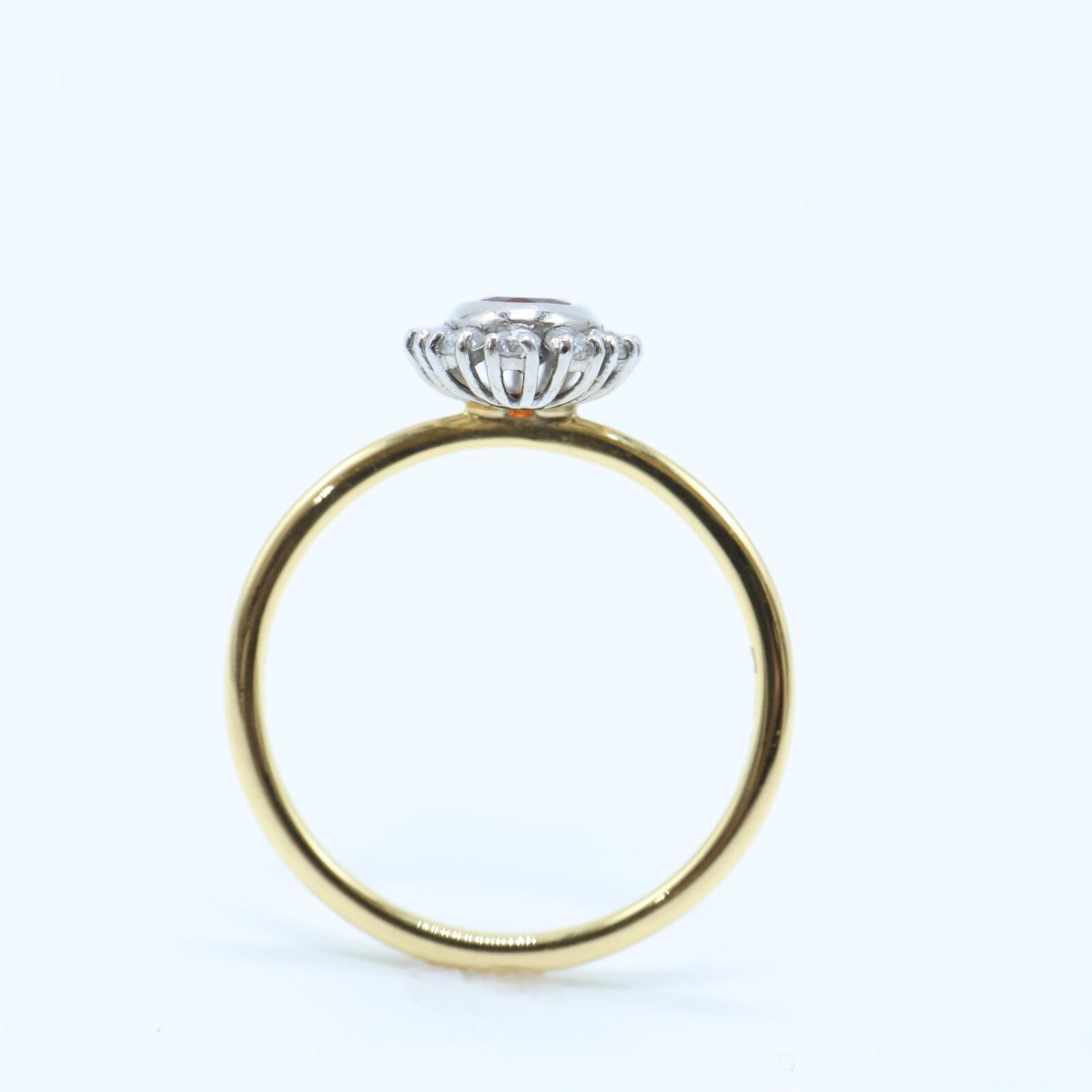 PARCELLE JEWELRY パーセルジュエリー 750 x Pt900 D0.20ct オーバル  