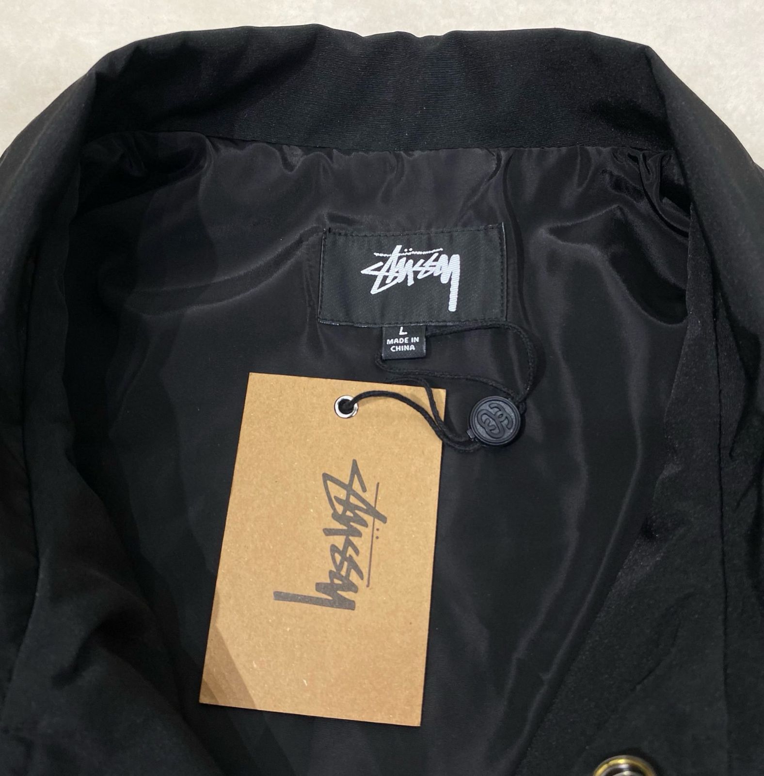 新作Stussy ステューシー ナイロンジャケット ストックロゴ