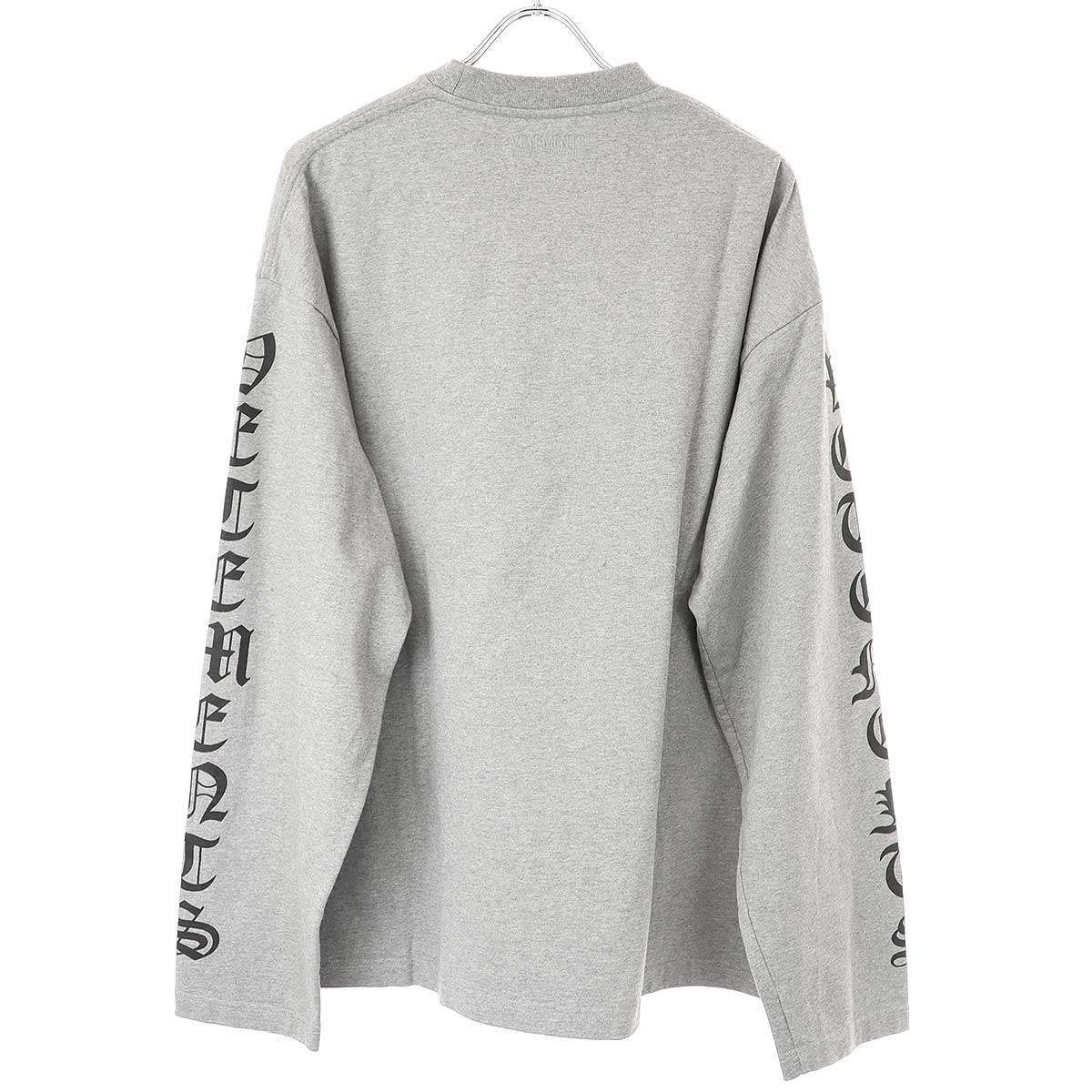 【中古】VETEMENTS Gothic Font ロンT XS 中古】VETEMENTS Gothic Font ロンT XS 中古】VETEMENTS Gothic