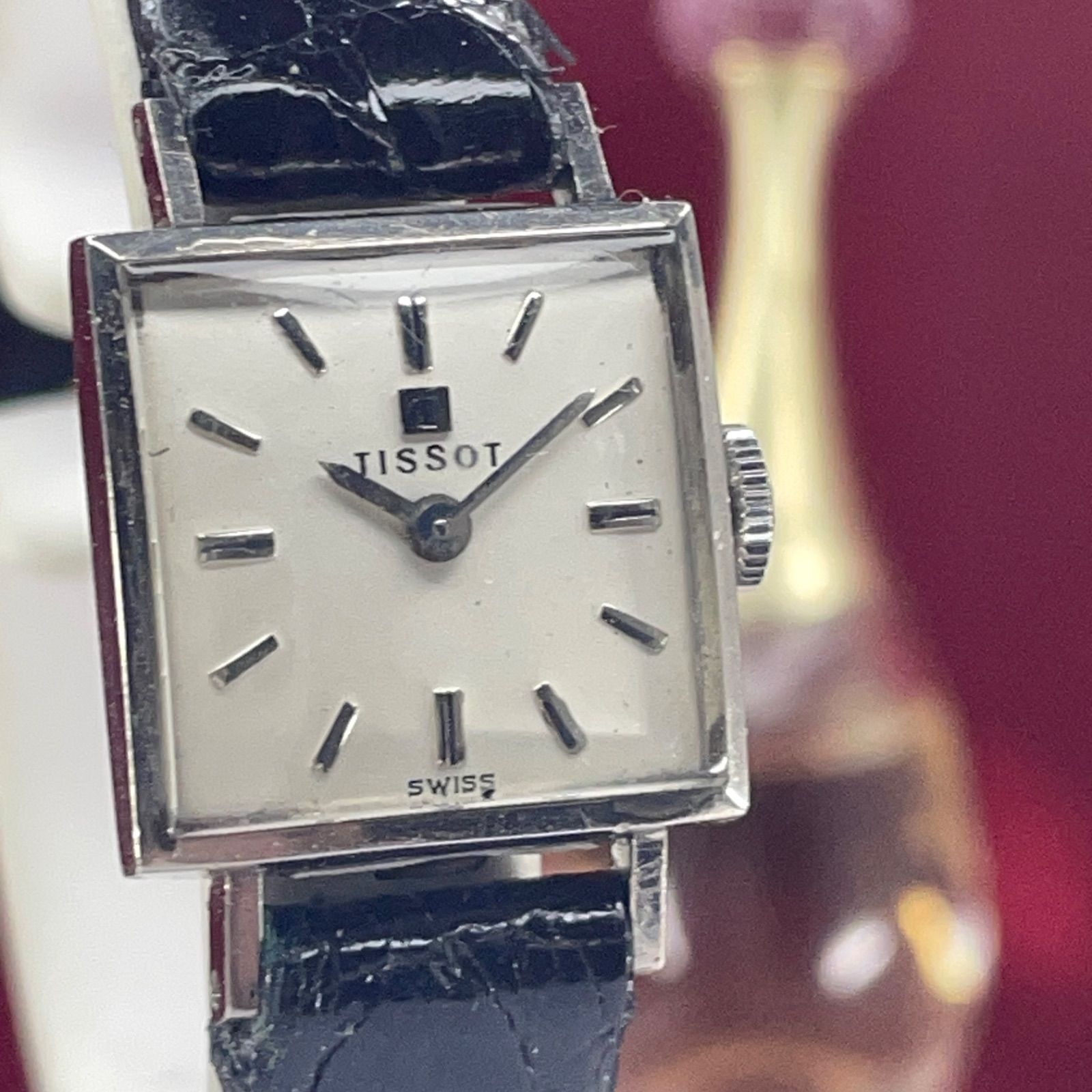 14KWG (14金無垢) OH済 60s TISSOT 手巻 スイス製 腕時計 14KWG (14金