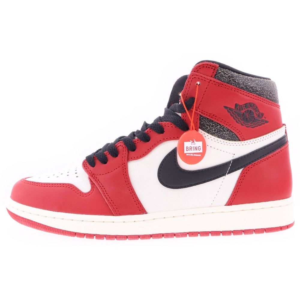 NIKE (ナイキ) AIR JORDAN 1 エアジョーダン1ハイロストアンドファウンド ハイカットスニーカー ホワイト/レッド US9.5/27.5cm DZ5485-612