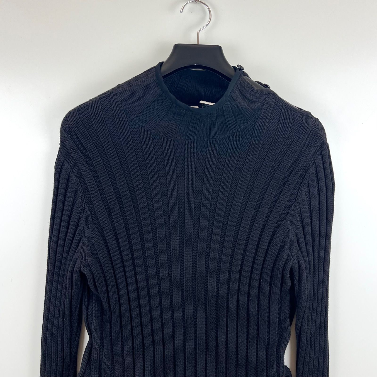 ARMANI EXCHANGE 90s y2k archive shoulder button sweater M