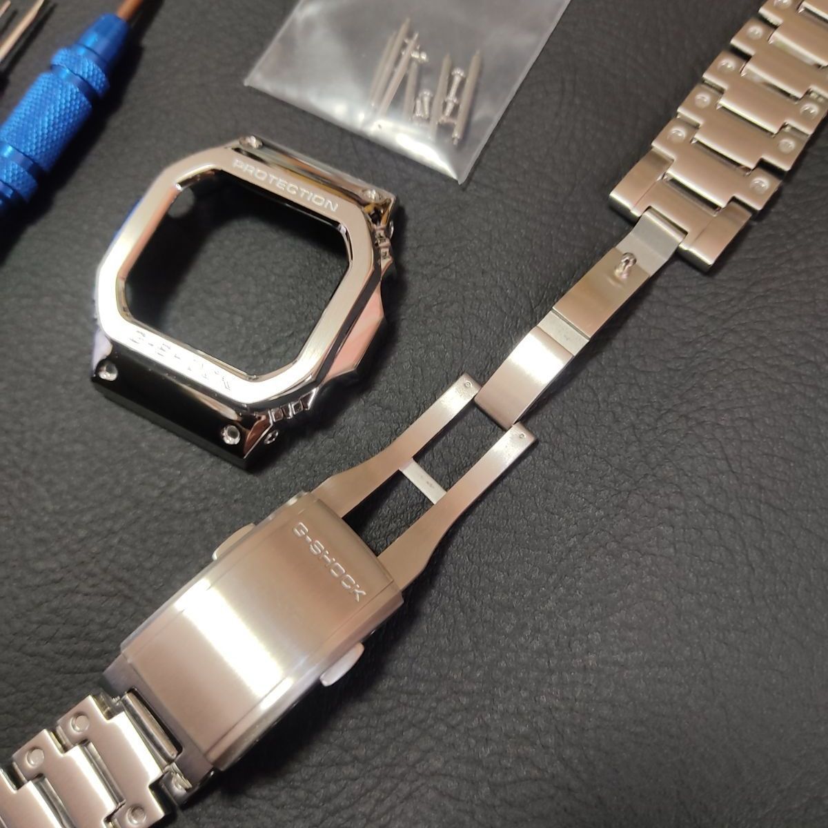 G-SHOCK 5600シリーズ用 メタルカスタム ベゼル＆バンドセット