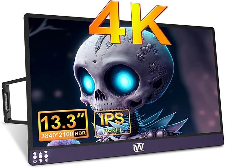 モバイルモニター 自立型 IVV 13.3インチ オンライン アウト