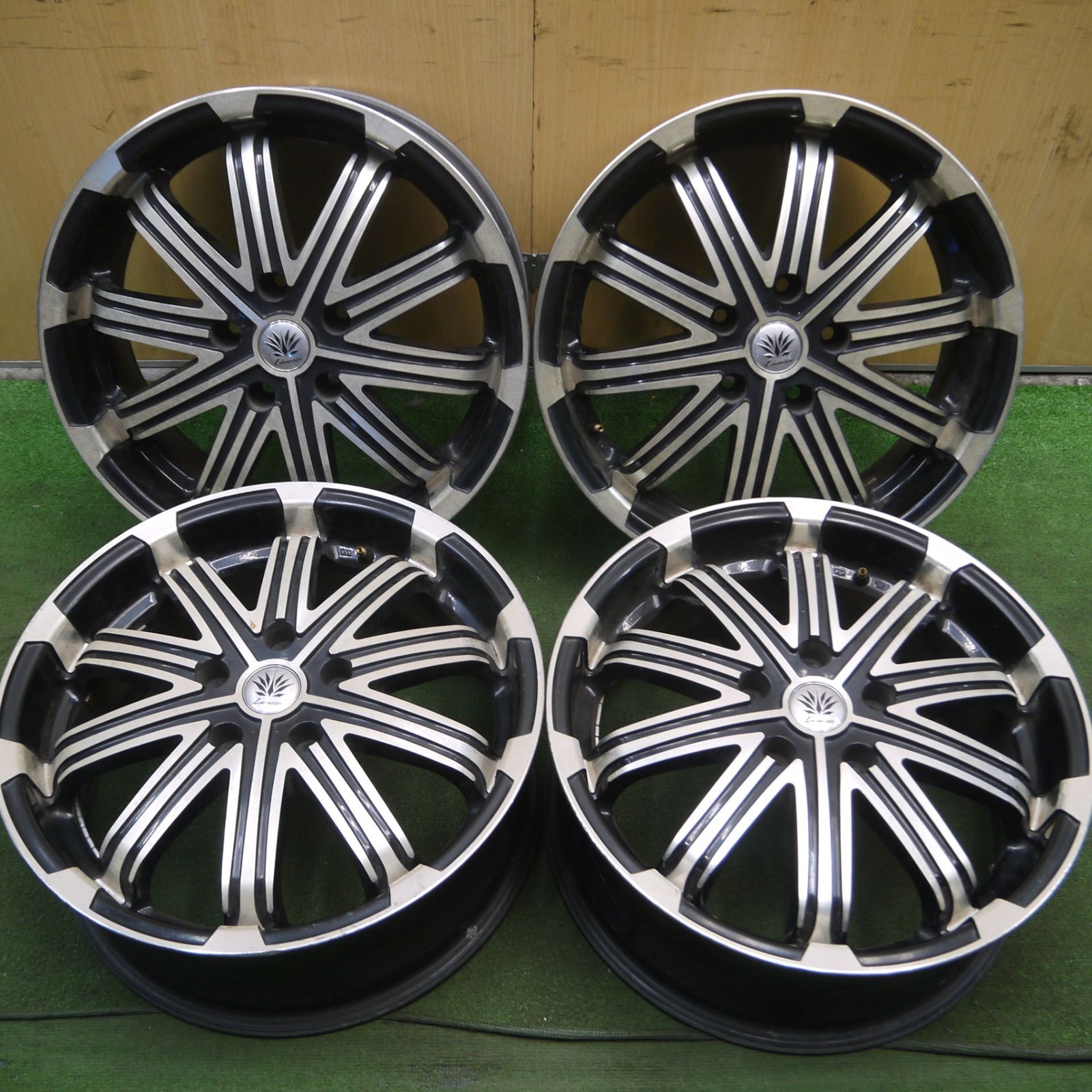 *送料無料* 4本価格Lehrmeister レアマイスター ホイール 17インチ 17×7JJ PCD114.3/5H4032206Hホ