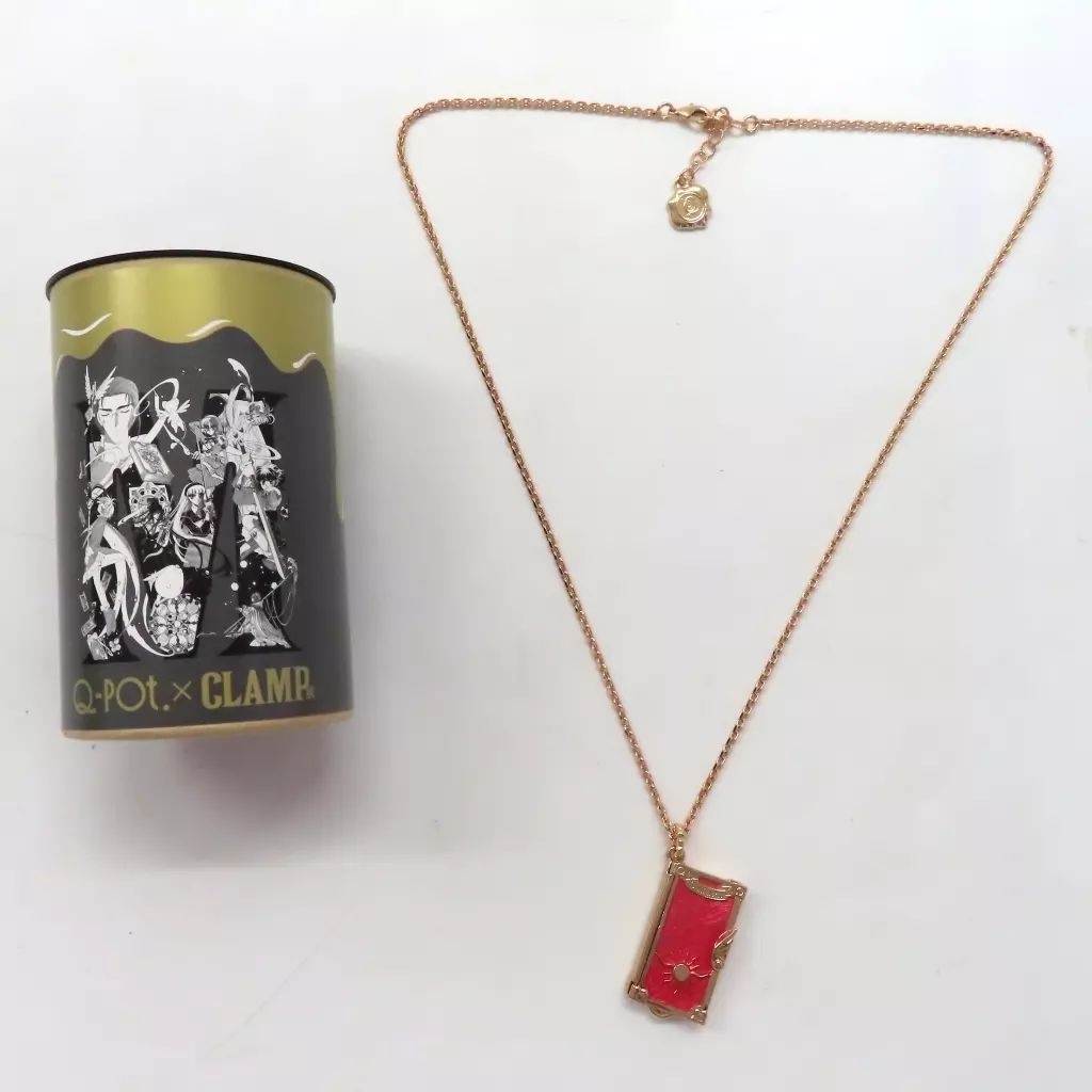 新品未開封　Q-pot. カードキャプターさくら　さくらカードブックネックレス Q-pot.×カードキャプターさくら】さくらのさくらカードブック