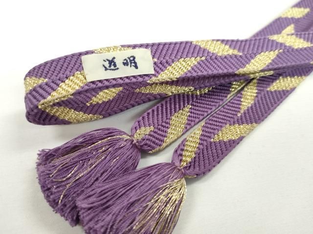 平和屋着物●極上　有職組紐道明　帯締め　笹浪組　金糸　宮内庁御用　国立博物館御用　東京芸術大学御用　逸品　DZAA11790kh6 平和屋着物○極上 有職組紐道明 帯締め 笹浪組 金糸 宮内庁御用 国立