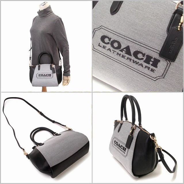 新品 未使用】コーチ バッグ COACH コーチ アウトレット ショルダーバッグ エリスソルトジャガード 2WAY サッチェル C9079LIU1K  - メルカリ