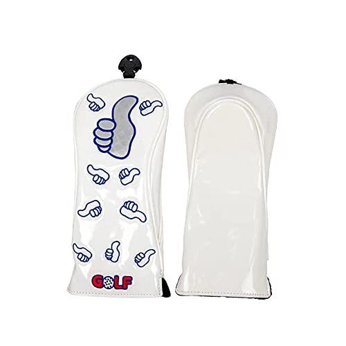ウッド用 白 ゴルフ ヘッドカバー ドライバー カバー ウッド用カバー ユーティリティ用 UT用カバー GoodJob (ウッド用 白)