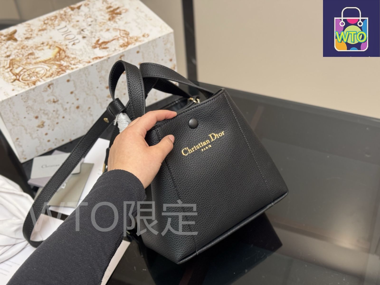 今日特価】Dior Signature Bucket Bag × ～21×20cm シグネチュア