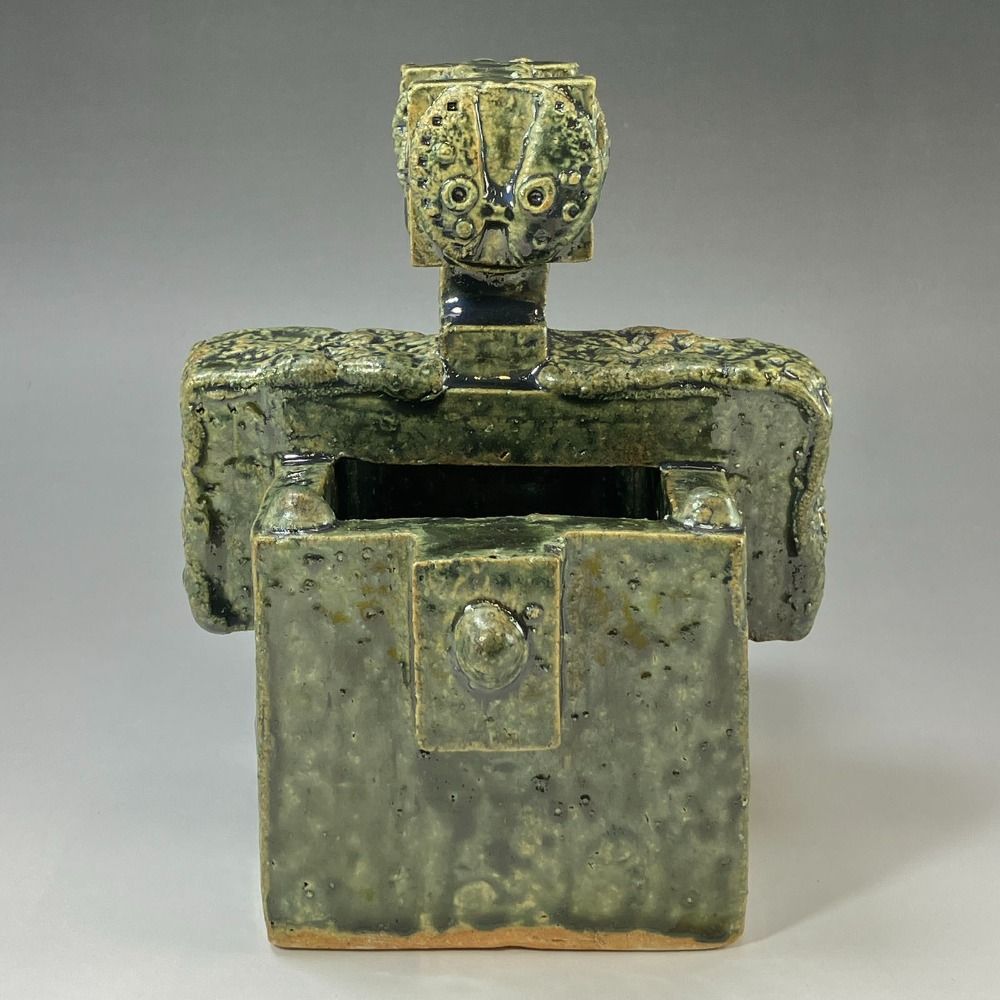 熊倉順吉 作 【 像 】 『 前衛陶芸家集団 走泥社 』 陶磁器 _ 置物