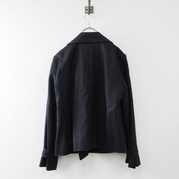 美品 2019AW FOXEY フォクシー 39894 モトジャケット 38/ネイビー 