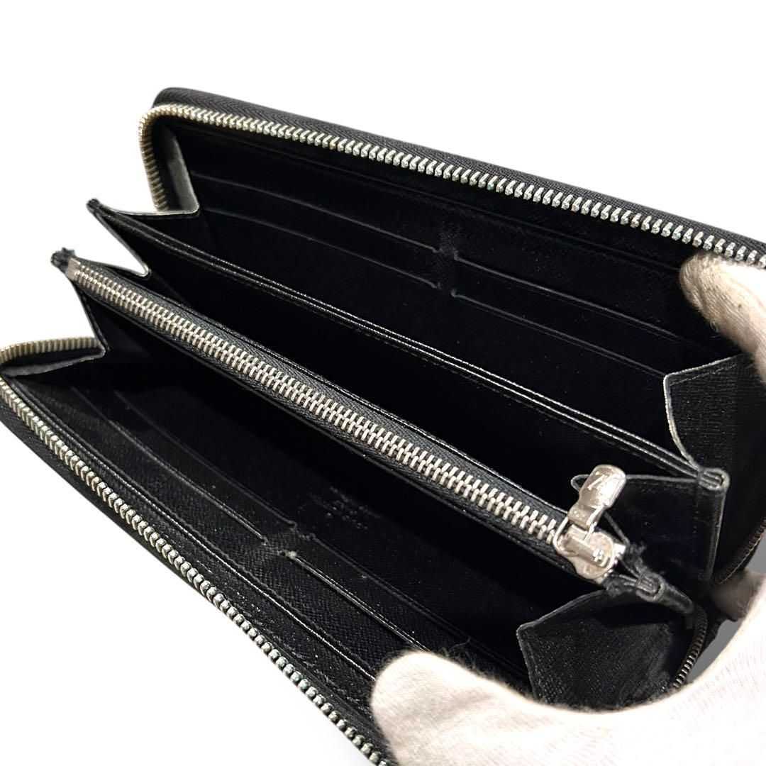ルイヴィトン長財布エピ ジッピーウォレット 黒　【訳あり】 訳あり LOUIS VUITTON ヴィトン エピ ジッピーウォレット 長財布