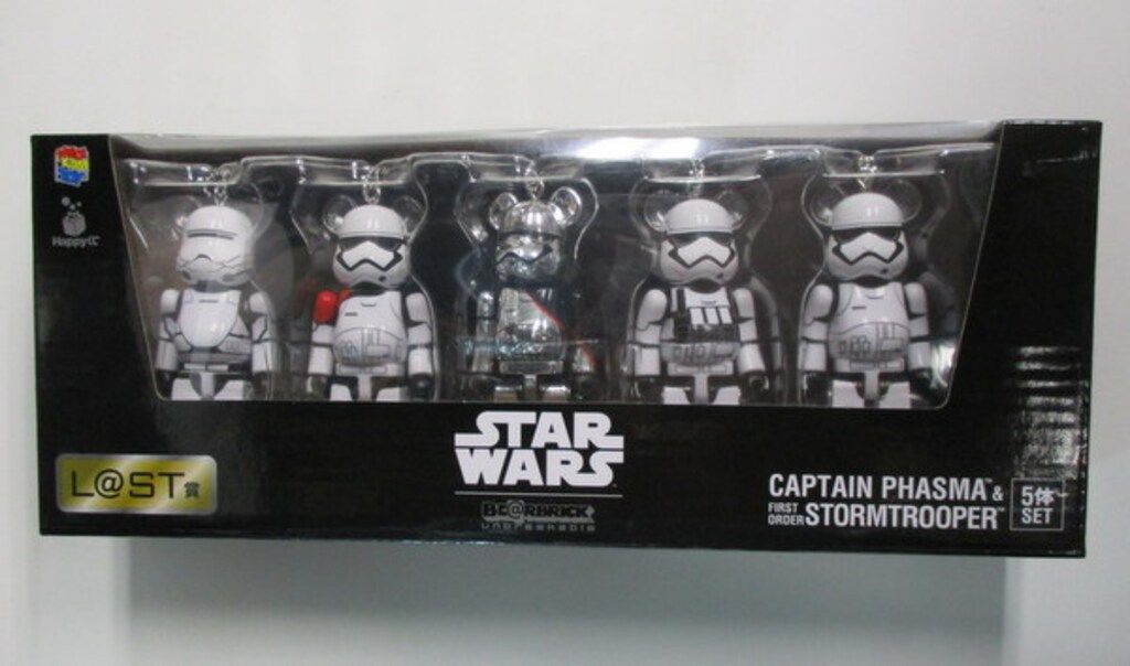 サニーサイドアップu0026MEDICOM TOYS ハッピーくじ/STAR WARS BE@RBRICK L@ST賞 CAPTAIN PHASMA u0026 FIRST ORDER STROMTROOPER 5体SET