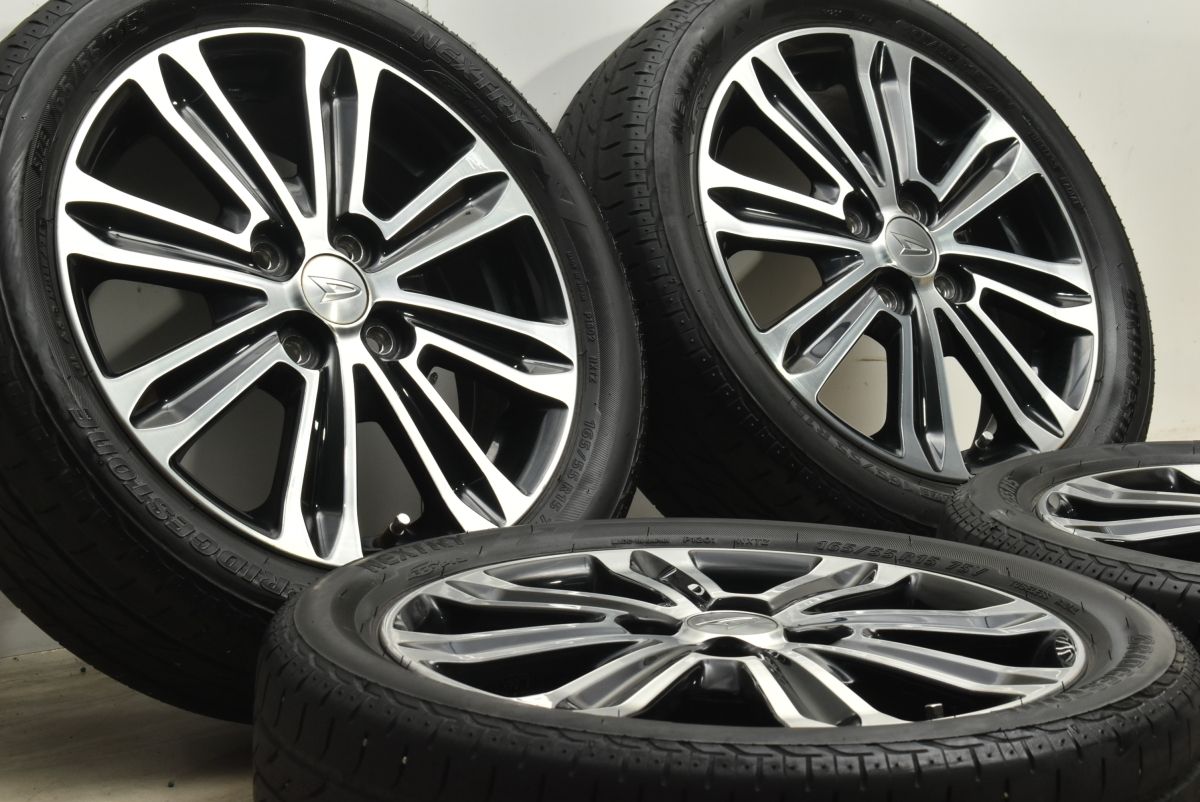 良好ホイール】ダイハツ タント カスタム 純正 15in 4.5J +45 PCD100