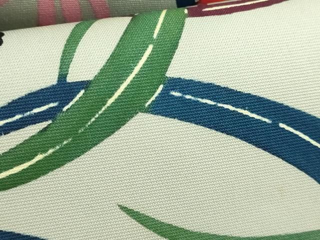 平和屋本店□極上 人間国宝 玉那覇有公 本場琉球紅型 九寸名古屋帯 花