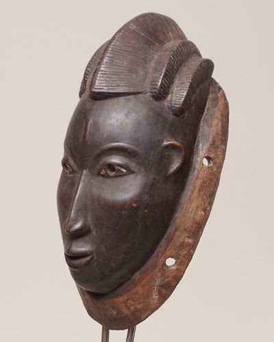 アフリカ コートジボワール バウレ族 マスク No.382 仮面 木彫り 彫刻