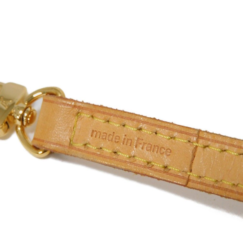 LOUIS VUITTON - LOUIS VUITTON ルイ・ヴィトン バンドリエール 120 ヌメ革 幅1.2cm ロング ベージュ ゴールド 調節不可 LVロゴ ナチュラル ショルダーストラップ J00145 LOUIS VUITTON ルイ・ヴィトン バンドリエール 120 ヌメ革 幅1.2