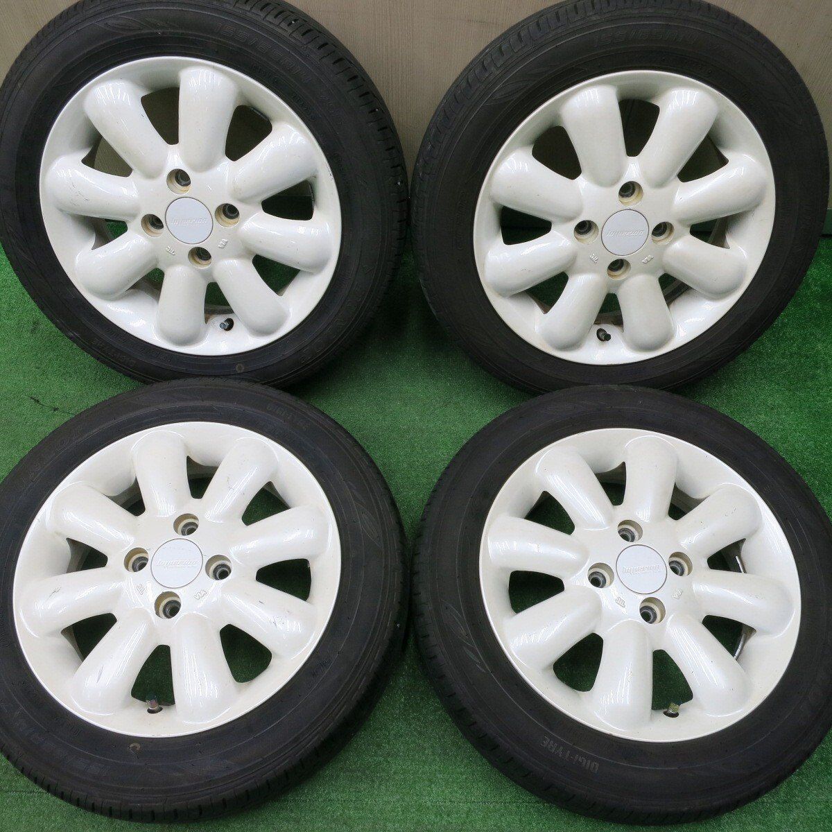 4本価格 23年 HYPERION PINO 155|65R14 ダンロップ EC202 ハイペリオン ピノプラス 14インチ PCD100|4H 4121403NJノ