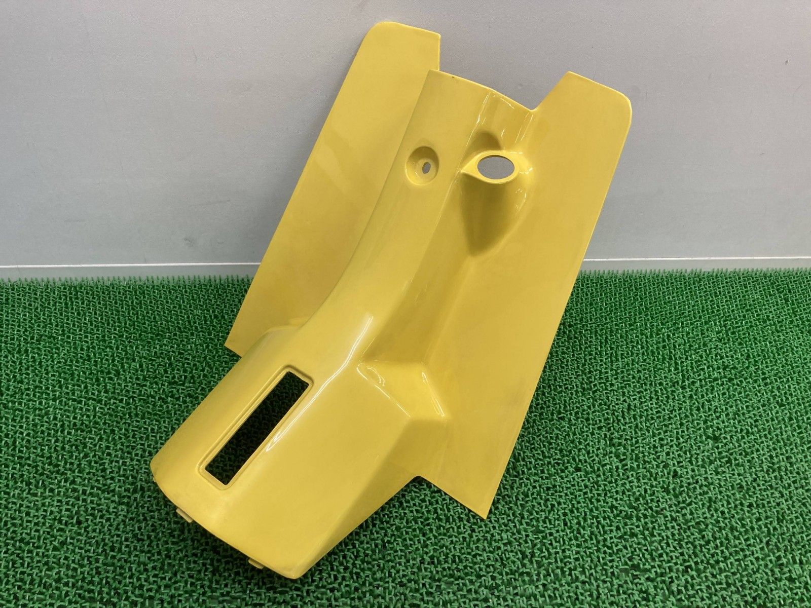 ジョグ レッグシールド 黄M 27V ヤマハ 純正 バイク 部品 JOG ペリカンジョグ レッグカバー インナー 当時物 車検 Genuine Dd