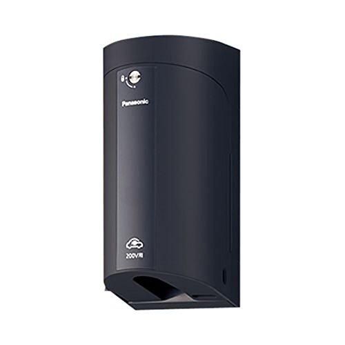 パナソニック(Panasonic) EV・PHEV充電用 カバー付15A・20A兼用接地屋外コンセント 簡易鍵付 露出・埋込両用 200V用 ブラッ
