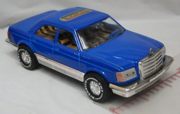 イチコー ブリキ フリクション□メルセデスベンツ380SEL青ブルー