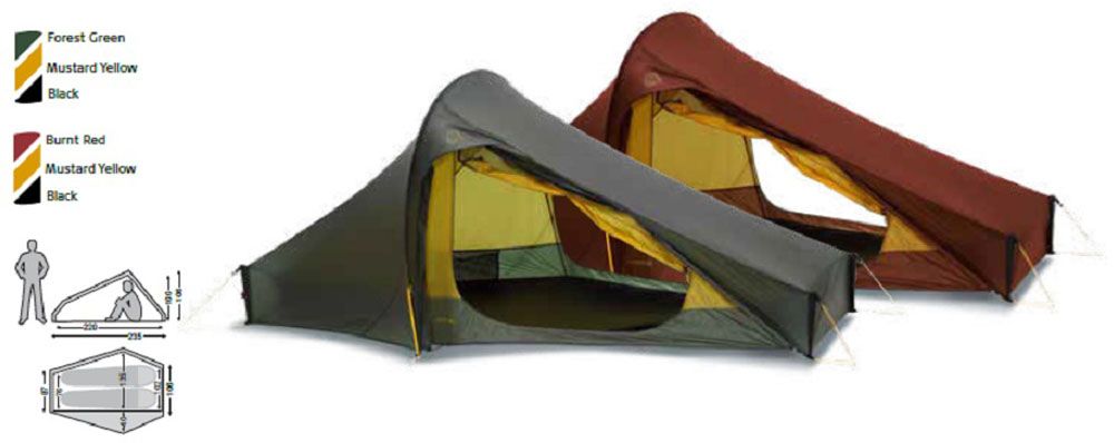 ノルディスク Nordisk アウトドア テレマーク Telemark 2.2 LW テント ドーム型 2人用 キャンプ 軽量 簡単設営 収納ポーチ付き バックパッカー ウルトラランナー 箱潰れ 箱破れ 15 Forest Green