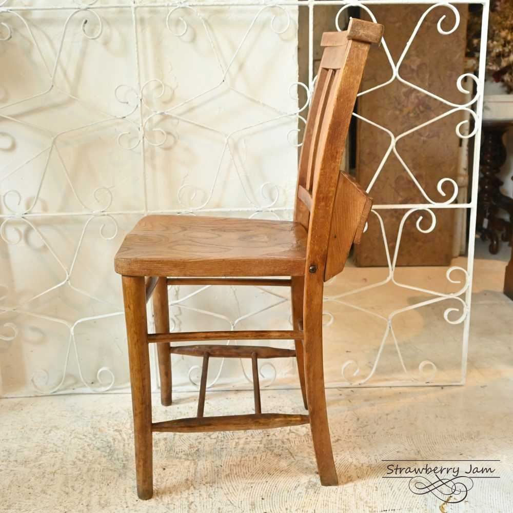 L3705-19-4 英国アンティーク チャーチチェア 北欧 キッチンチェア