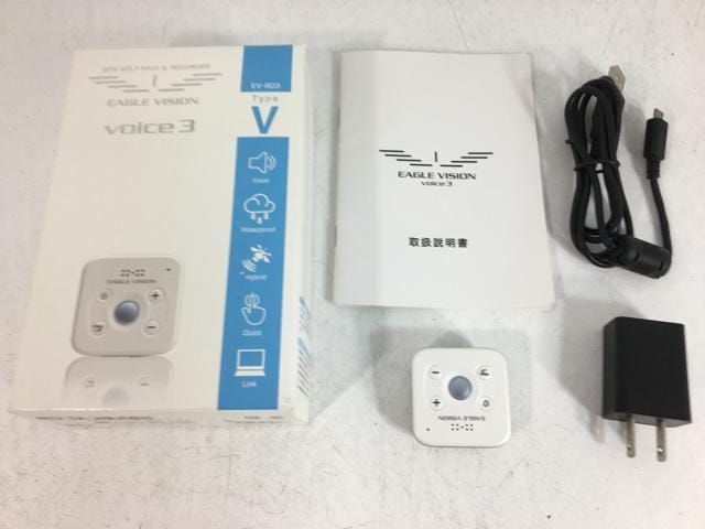 ぜひ、見逃さない。 返品OK ゴルフ用品 超 朝日ゴルフ EAGLE VISION EAGLE VISION イーグルビジョン voice3 EV-803 ホワイト 人気アイテムお得に購入！