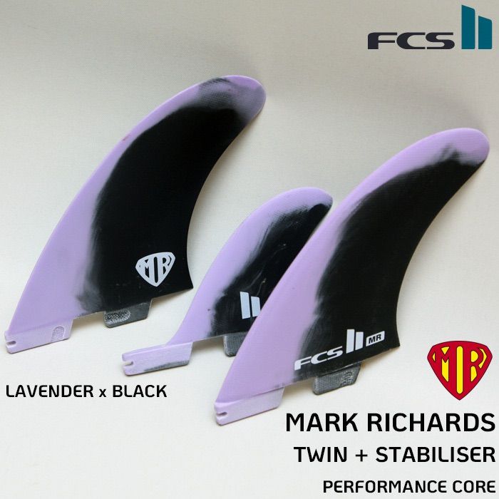 FCS2 マークリチャーズ 2+1 美品 FCS 25 FCS2 サーフィン フィン MARK RICHARDS TWIN +