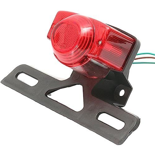 テールランプ FJmark バイク テール ランプ 汎用 モンキー ゴリラ エイプ ジョーカー ズーマー ape バルブ付き 12V ソロ 旧車 ドレスアップ カスタム