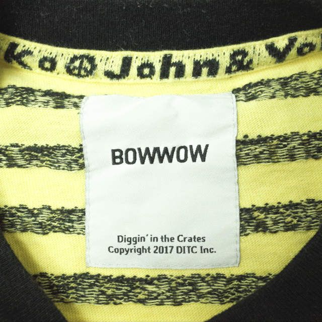 BOWWOW x BEAMS BOY バウワウ ビームスボーイ 22SS 別注 日本製 JOHN&YOKO JACQUARD TEE ジョンレノン &  オノヨーコ ジャガードTシャツ S YELLOW 半袖 トップス g13307 - メルカリ