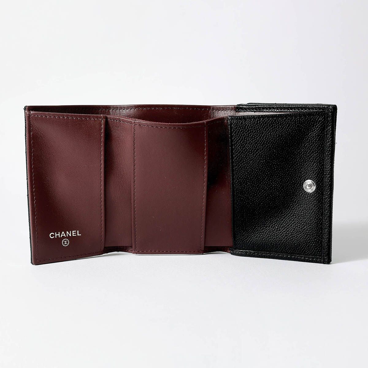 新品 シャネル CHANEL 3つ折り財布 MINI WALLET ブラック - メルカリ 