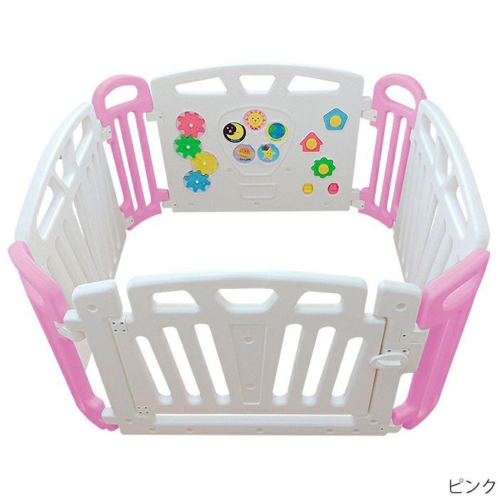 JTC baby パステル2 ベビーサークル 扉付き ハイタイプ 簡単組立 ジョイント式 ドア 扉 全３色-7