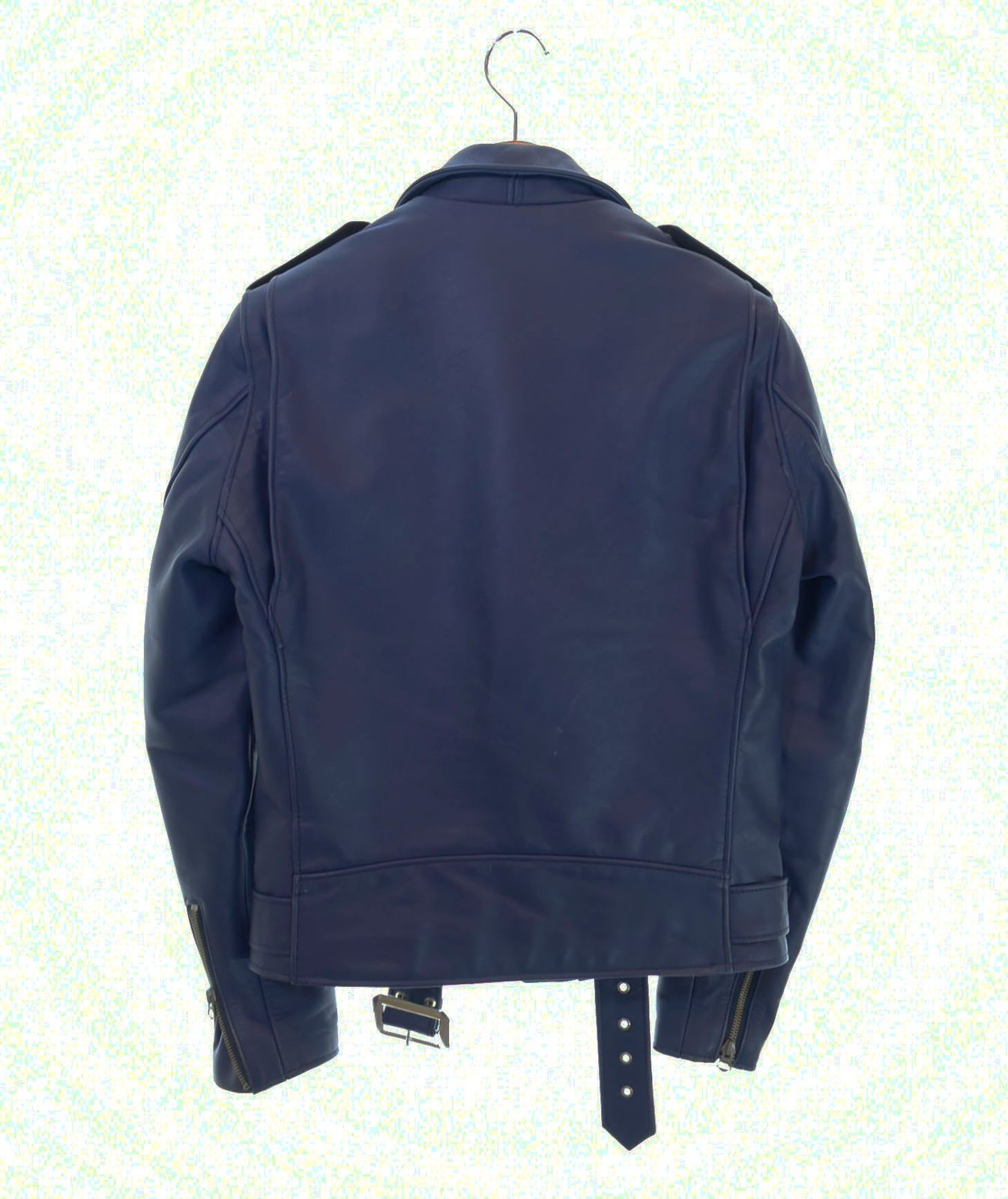 レイリー　 Schott レザー ライダースジャケット 青 ダブル 38 レイリー様専用 Schott レザー ライダースジャケット 青 ダブル