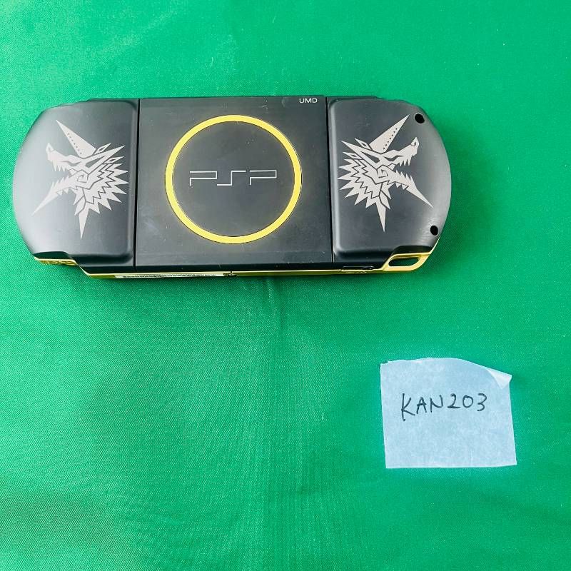 KAN203 本体ソフトセット SONY PSP モンスターハンターポータブル 3rd ハンターズモデル ソニー プレイステーションポータブル PS playstation モンハン MH3 本体 ソフト バッテリー ケーブル類 セット デザイン UP786_INFO