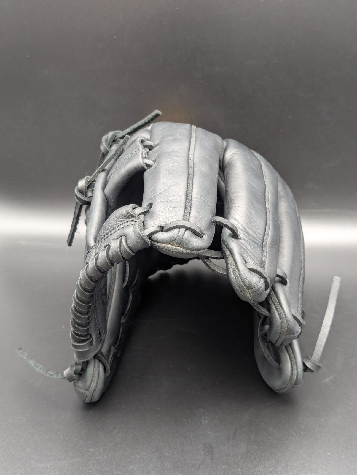 小指2本型付け-全紐交換済 ビッグMラベル 軟式 ミズノ ビクトリーステージ Mizuno VictoryStage 2GN-31000 リバイバルカスタムグローブ 本体 ブラック ｜ G-LOVE LIBERTY WWW_SMP1DAWEKUDUS_SCH_ID