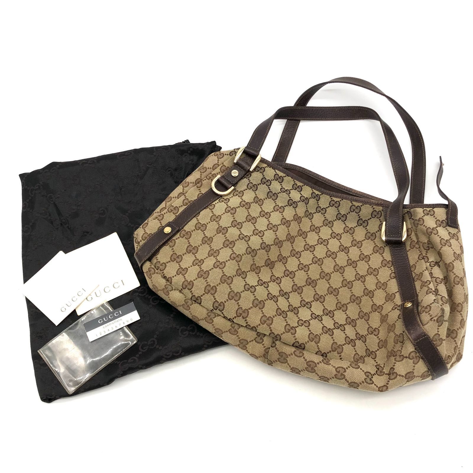 GUCCI グッチ バッグ ▽GUCCI/グッチ GGキャンバス トートバッグ 130736 レディース 付属品
