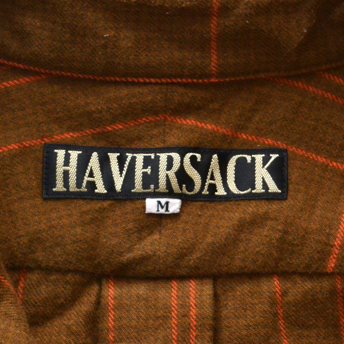 HAVERSACK ハバーサック 丸襟 チンストラップ フランネルシャツ
