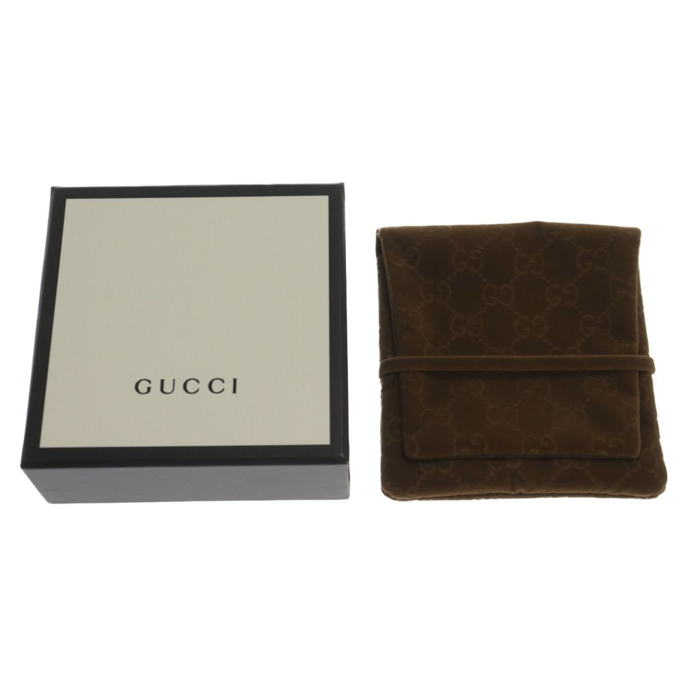 GUCCI (グッチ) ストーン付き キャットヘッド バングル シルバー