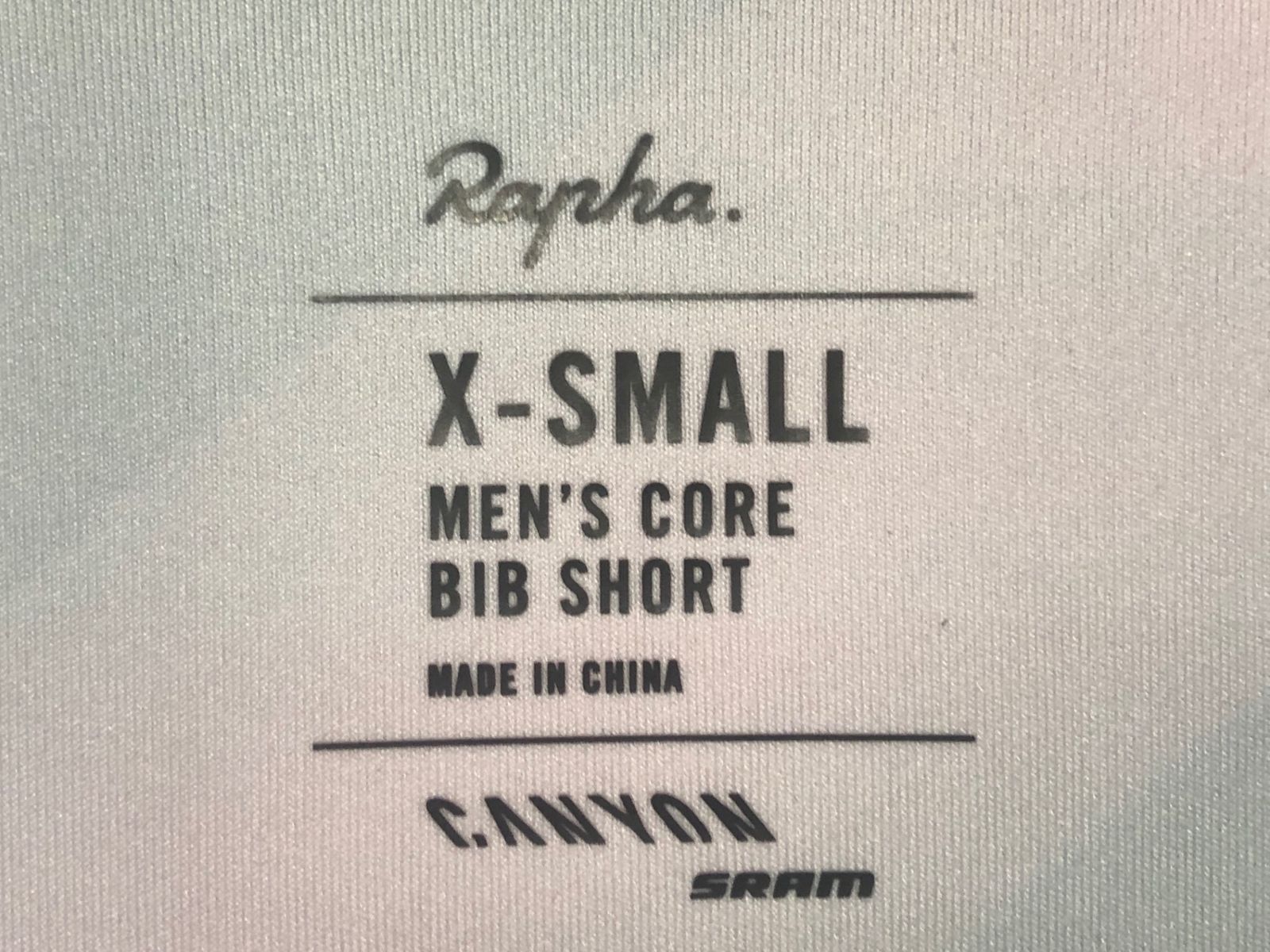 JE144 ラファ Rapha CANYON SRAM CORE BIBSHORTS ビブショーツ ブラック パープル グリーン XS BRIGHTFACE_UK