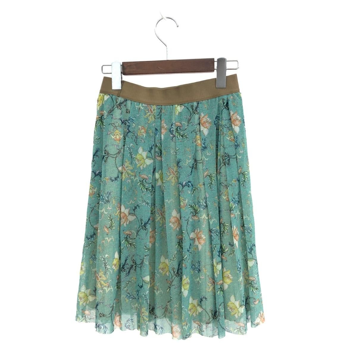 VIVIENNE TAM フラワープリント フレアスカート サイズ0 VIVIENNE TAM フラワープリントスカート サイズ0 VIVIENNE TAM フレア