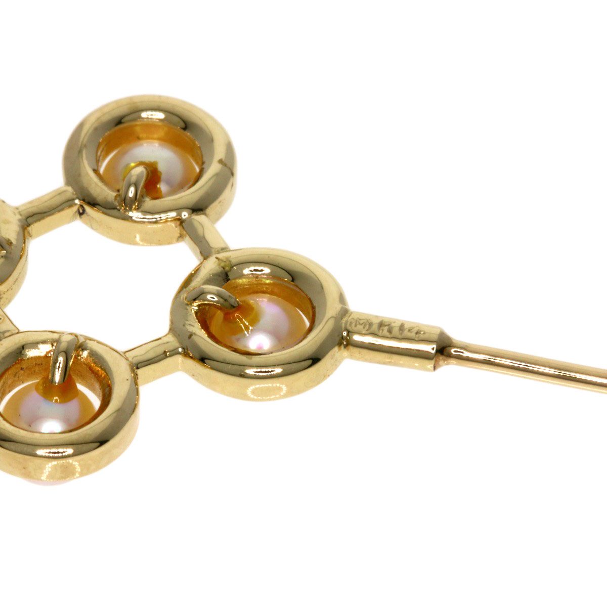 【新品未使用】ミキモト MIKIMOTO パールピンブローチ MIKIMOTO ミキモト パール ピンブローチ 本真珠 silver金具