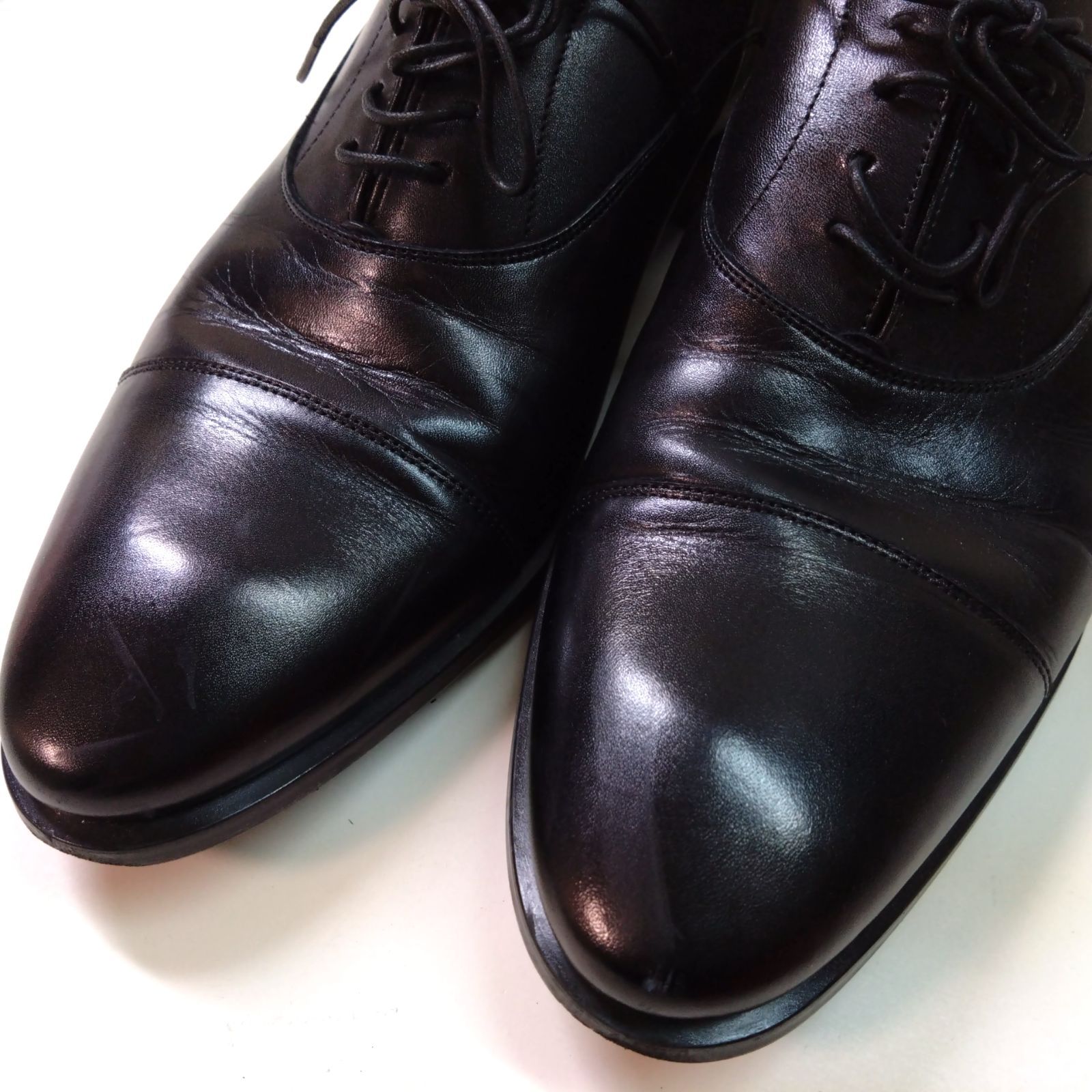 223 REGAL リーガル 内羽根 ストレートチップ レザーシューズ 25.5cm