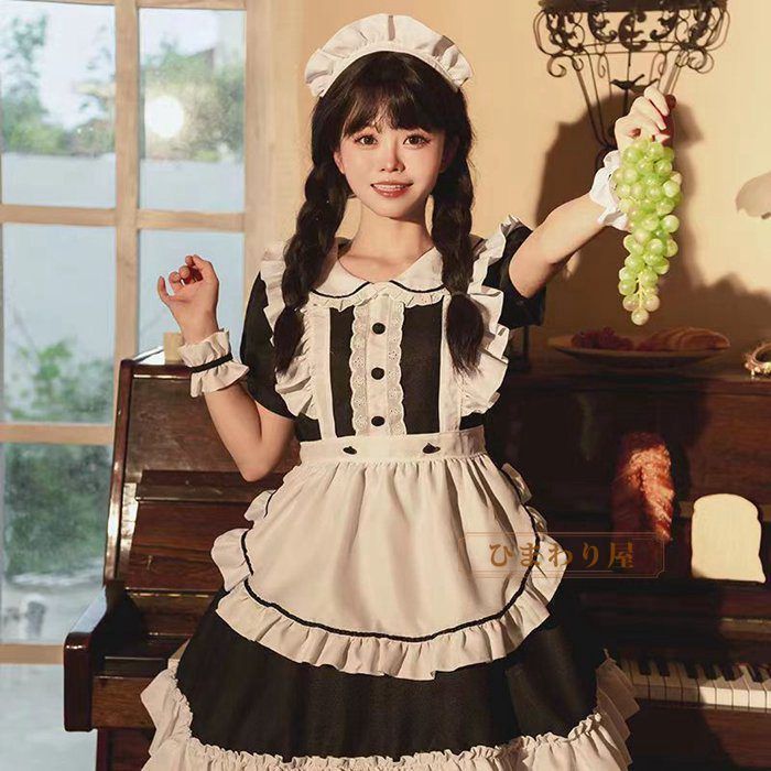 キャンディフルーツキャンフルメイド服エプロン編み上げポケット