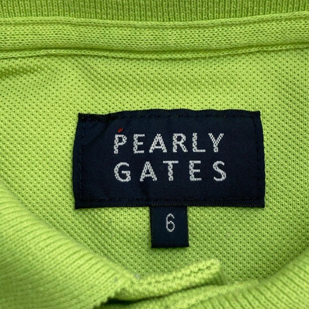 パーリーゲイツ ポロシャツ メンズ サイズ6 グリーン PEARLY GATES