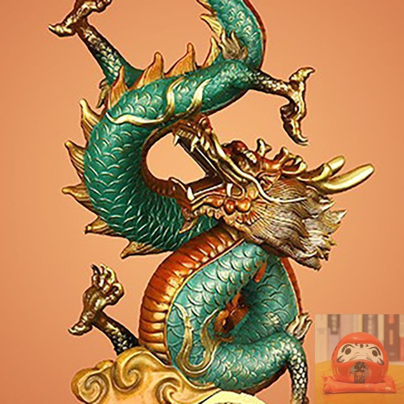 長財布 海外限定 竜 ドラゴン 龍 spirited away 龍 竜ドラゴン 財布 長財布 牛革 牛 チェーン カードケース