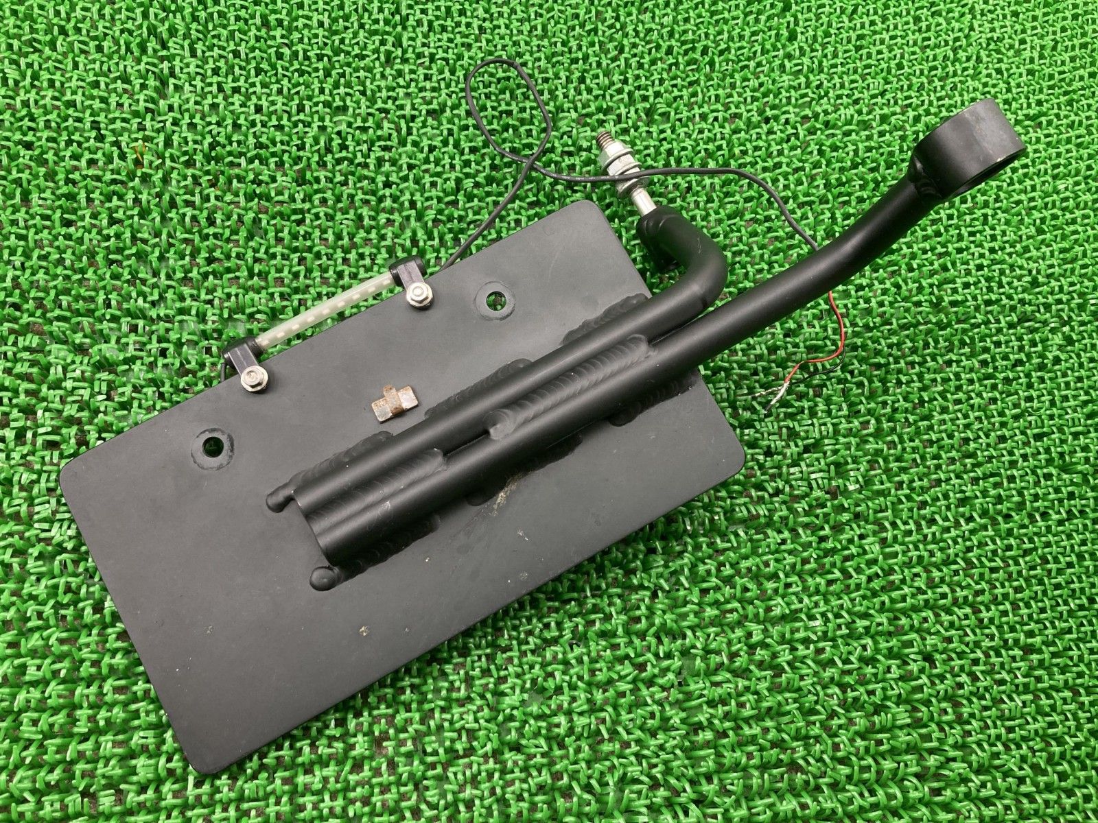 トランプサイクル製ハーレーXL883 XL1200 サイドナンバーステー 社外